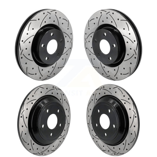 Drill Slot Disc Brake Rotors Front Rear Kit For Ford Escape Bronco Sport Lincoln