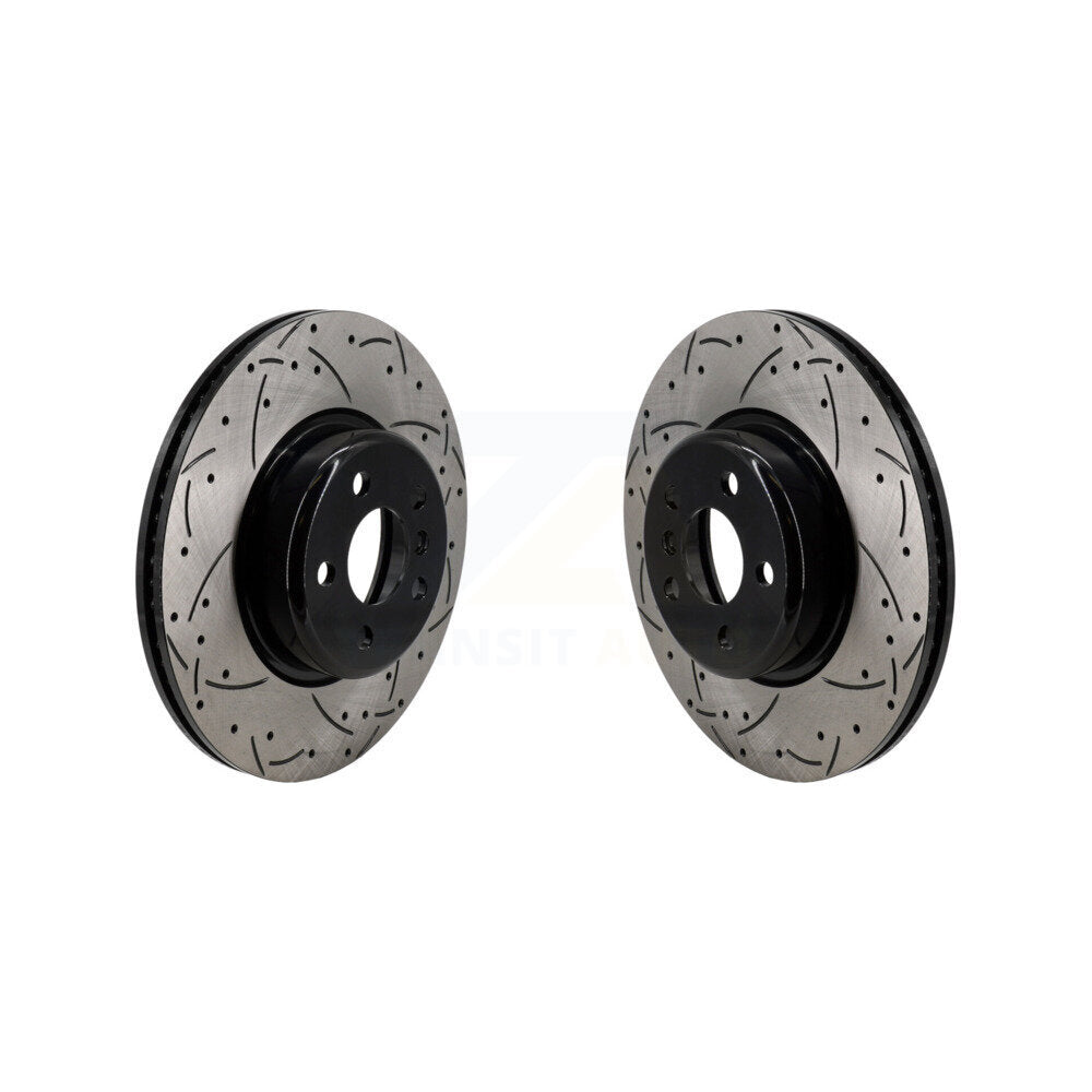 Drill Slot Brake Rotor Front Pair For BMW X3 330i xDrive X4 330e Toyota GR Supra