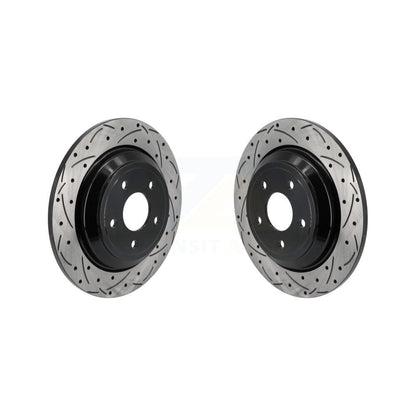 Drill Slot Disc Brake Rotor Rear Pair For Ford Escape Bronco Sport Focus Lincoln