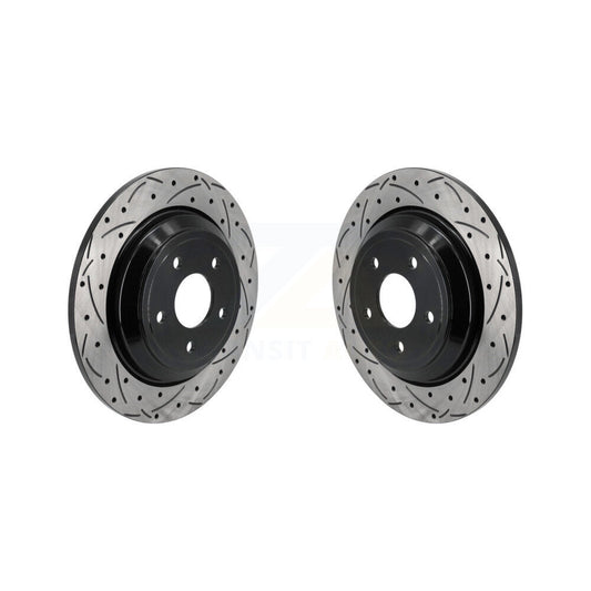 Drill Slot Disc Brake Rotor Rear Pair For Ford Escape Bronco Sport Focus Lincoln
