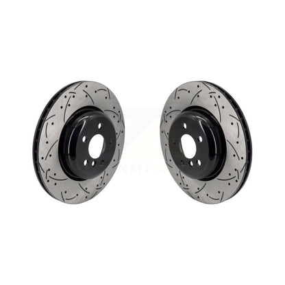 Drill Slot Brake Rotor Rear Pair For BMW X3 X5 330i xDrive X4 530i X7 540i M340i