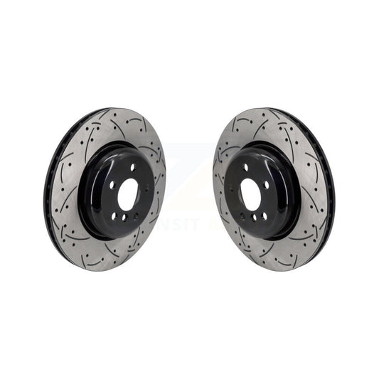 Drill Slot Brake Rotor Rear Pair For BMW X3 X5 330i xDrive X4 530i X7 540i M340i