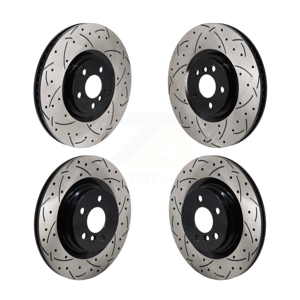 Drilled Slot Brake Rotors Front Rear Kit For Mini Cooper Countryman BMW X2 M235i