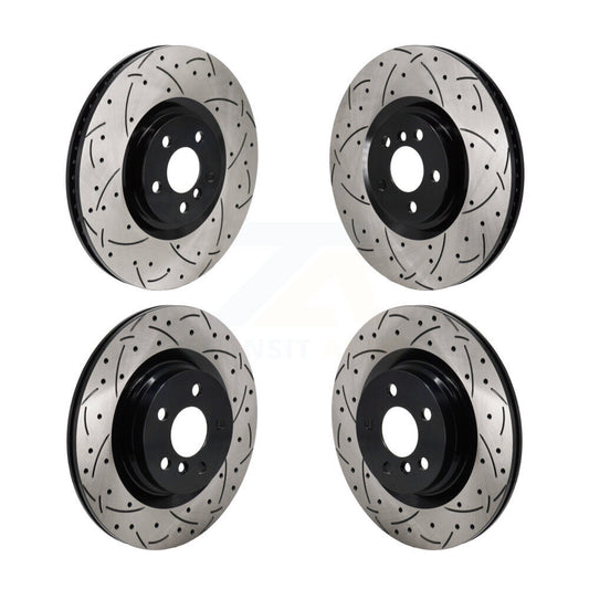 Drilled Slot Brake Rotors Front Rear Kit For Mini Cooper Countryman BMW X2 M235i