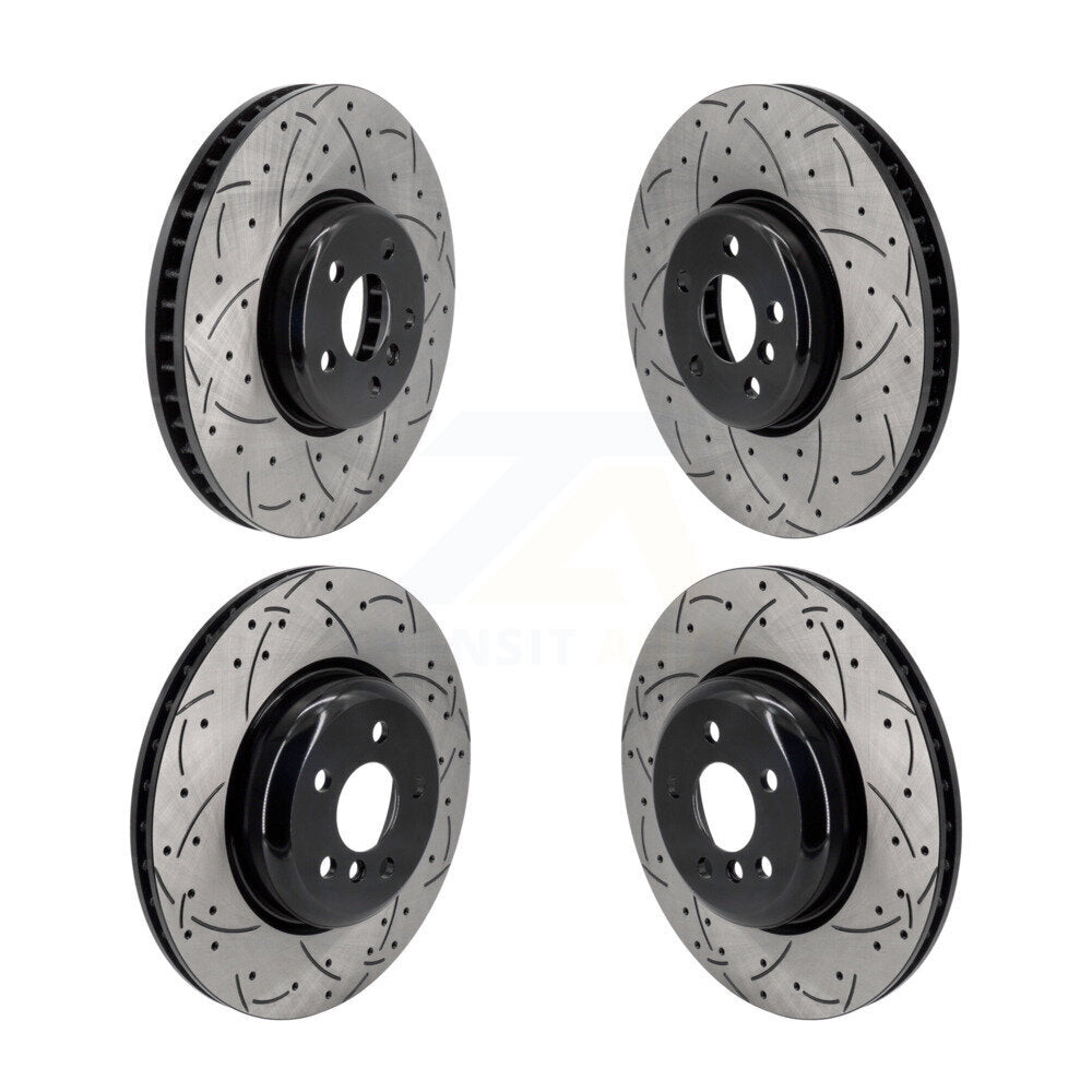 Drilled Slot Brake Rotor Front Rear Kit For BMW 530e xDrive iX 640i Gran Turismo