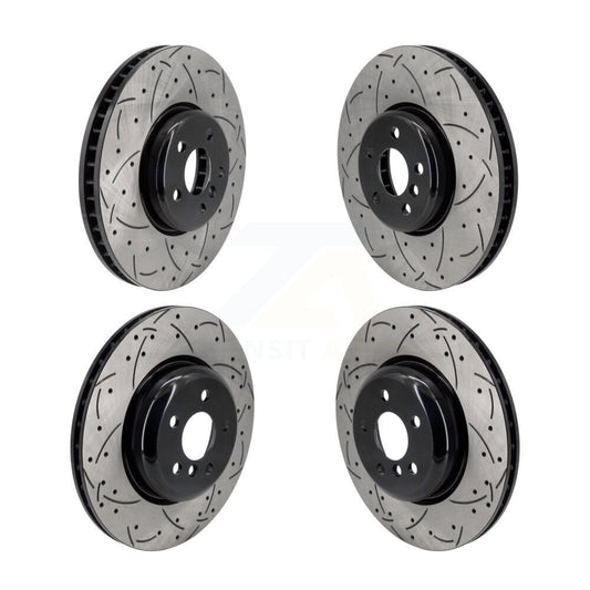 Drilled Slot Brake Rotor Front Rear Kit For BMW 530e xDrive iX 640i Gran Turismo
