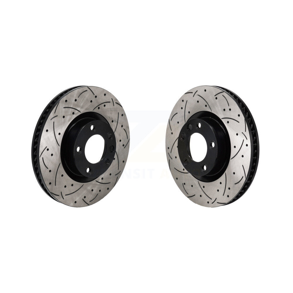 Drilled Slot Disc Brake Rotors Front Kit For Volkswagen Touareg Porsche Cayenne