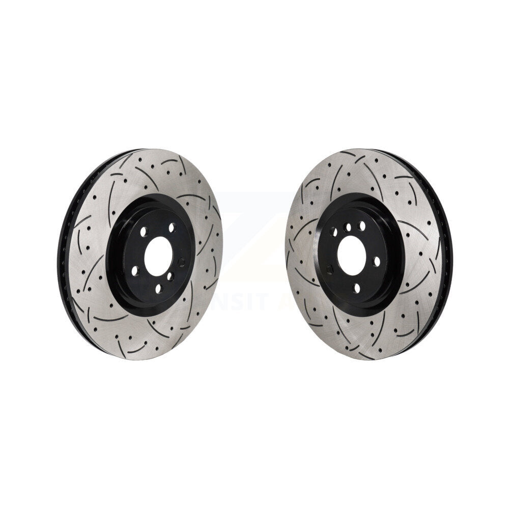 Drilled Slot Brake Rotor Front Kit For Mini Cooper Countryman BMW X2 228i xDrive