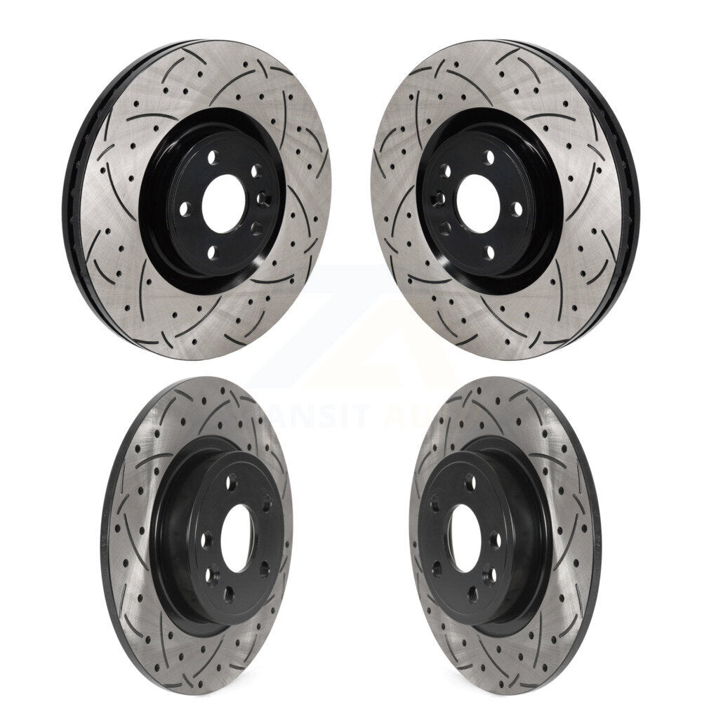 Drill Slot Disc Brake Rotor Front Rear Kit For Land Rover Discovery Sport Jaguar