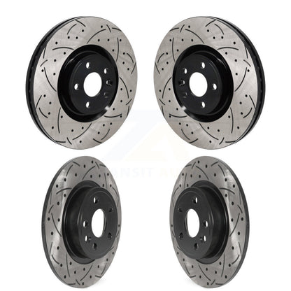 Drill Slot Disc Brake Rotor Front Rear Kit For Land Rover Discovery Sport Jaguar