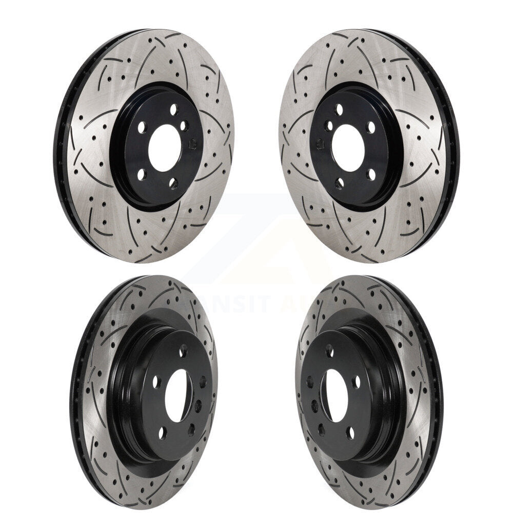 Drilled Slot Disc Brake Rotors Front Rear Kit For Mini Cooper Countryman Clubman