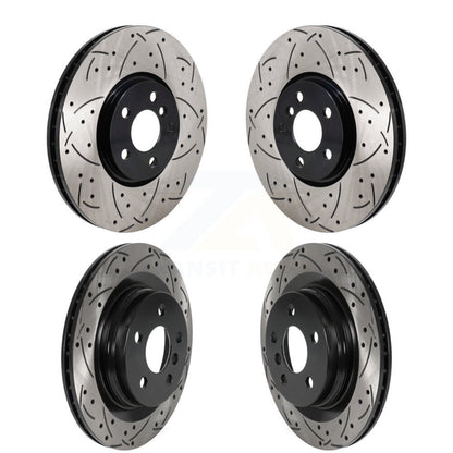 Drilled Slot Disc Brake Rotors Front Rear Kit For Mini Cooper Countryman Clubman