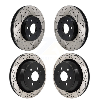 Drilled Slot Disc Brake Rotors Front Rear Kit For Chevrolet Colorado GMC Canyon