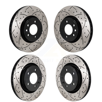 Drill Slot Disc Brake Rotors Front Rear Kit For Land Rover Range Sport Discovery