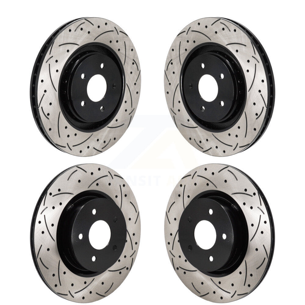 Drill Slot Brake Rotor Front Rear Kit For Mitsubishi Outlander Nissan Pathfinder