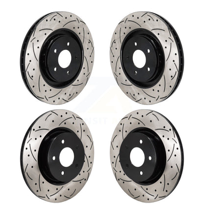 Drill Slot Brake Rotor Front Rear Kit For Mitsubishi Outlander Nissan Pathfinder