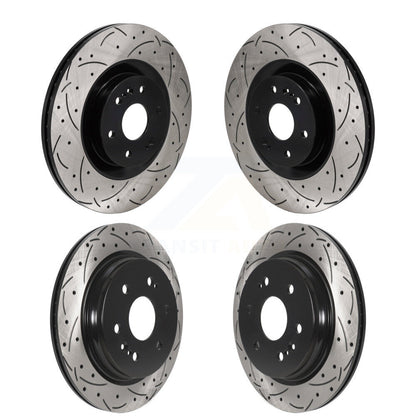 Drill Slot Brake Rotor Front Rear Kit For GMC Sierra 1500 Chevrolet Silverado XL