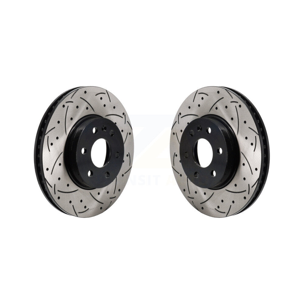 Drilled Slot Brake Rotors Front Pair For 2021-2022 Chevrolet Colorado GMC Canyon