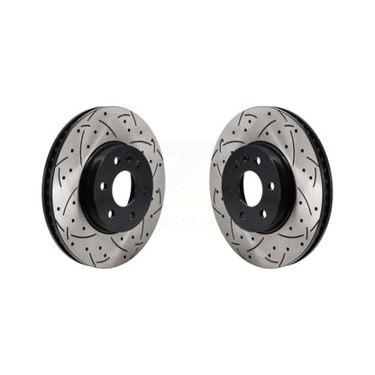 Drilled Slot Brake Rotors Front Pair For 2021-2022 Chevrolet Colorado GMC Canyon