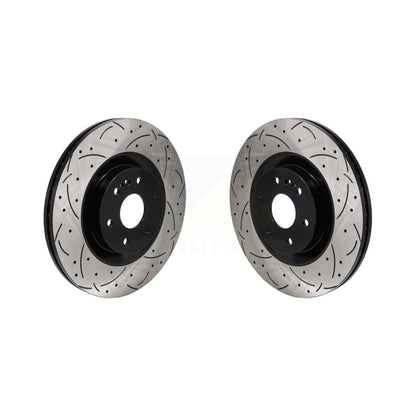 Drill Slot Brake Rotors Front Pair For GMC Sierra 1500 Chevrolet Silverado Tahoe