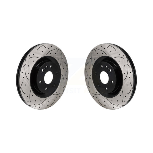 Drill Slot Brake Rotors Front Pair For GMC Sierra 1500 Chevrolet Silverado Tahoe