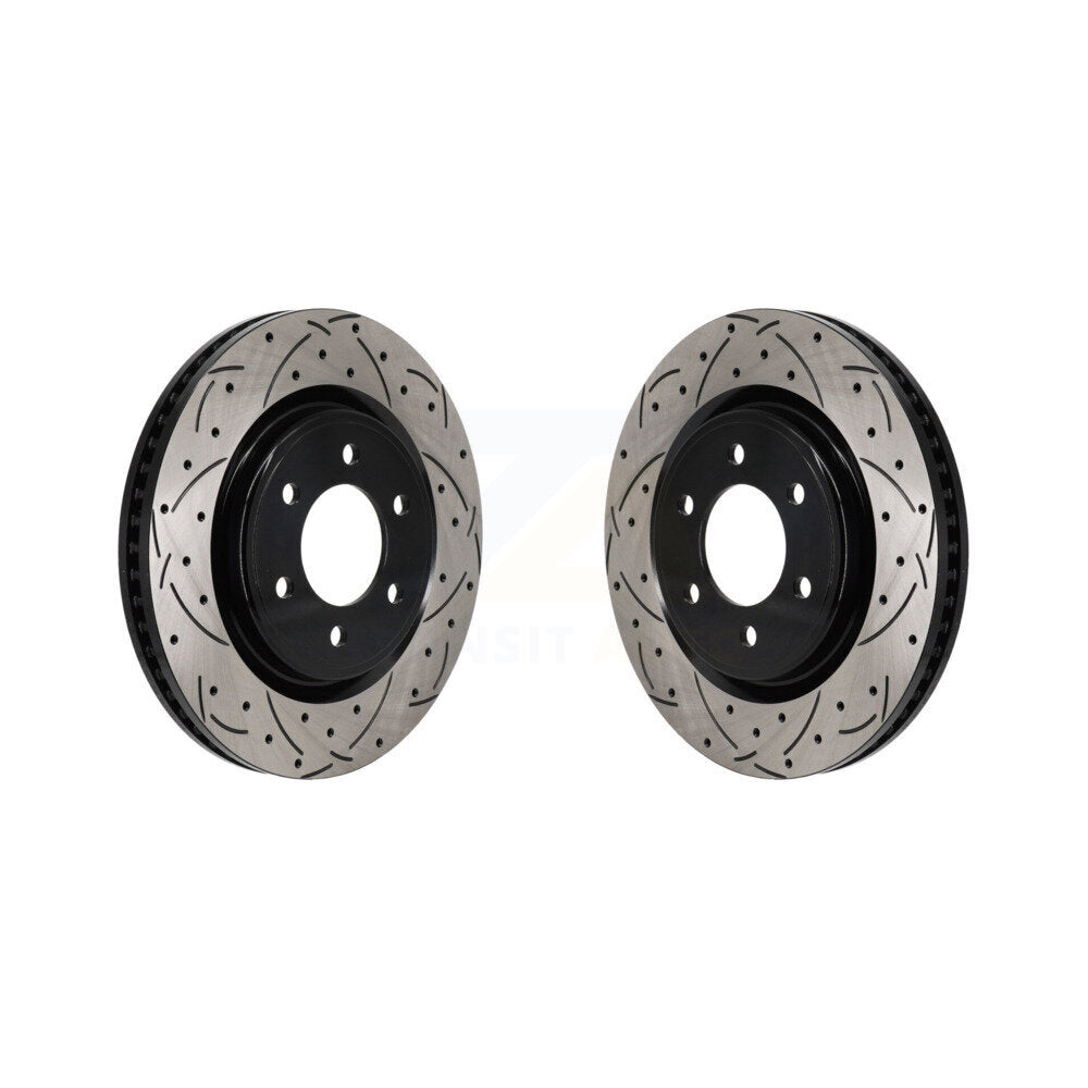 Drill Slot Disc Brake Rotors Front Pair For Ford F-150 Bronco Expedition Lincoln