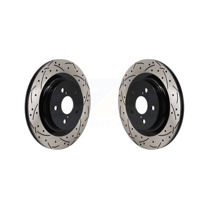 Drill Slot Brake Rotors Rear Pair For Toyota Sienna Lexus RAV4 Prime NX350h bZ4X
