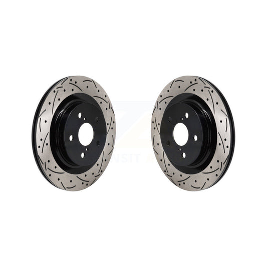 Drill Slot Brake Rotors Rear Pair For Toyota Sienna Lexus RAV4 Prime NX350h bZ4X