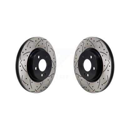 Drilled Slot Brake Rotors Rear Pair For Mercedes-Benz GLC300 C43 AMG GLC43 C450