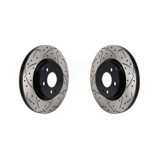 Drilled Slot Brake Rotors Rear Pair For Mercedes-Benz GLC300 C43 AMG GLC43 C450