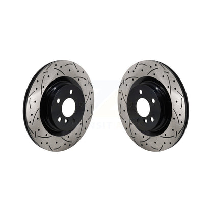 Drill Slot Brake Rotors Rear Pair For Mini Cooper Countryman BMW X2 M235i xDrive
