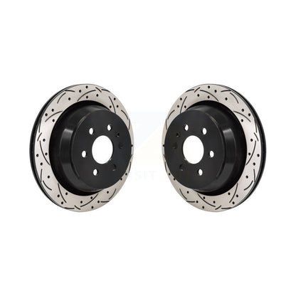Drilled Slot Brake Rotors Rear Pair For 2021-2022 Chevrolet Colorado GMC Canyon