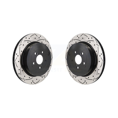 Drilled Slot Brake Rotors Rear Pair For Subaru BRZ Toyota 86 With Brembo Brakes