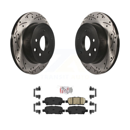 Drill Slot Brake Rotors Ceramic Pad Rear Kit For Nissan Rogue Sport Qashqai LEAF