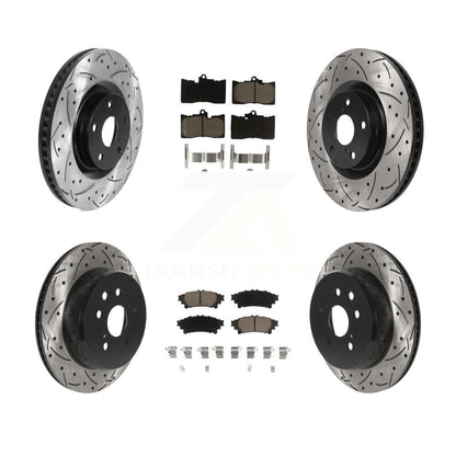 Brake Rotor & Ceramic Pad Front Rear Kit (6Pc) For Lexus IS300 IS350 GS350 RC350