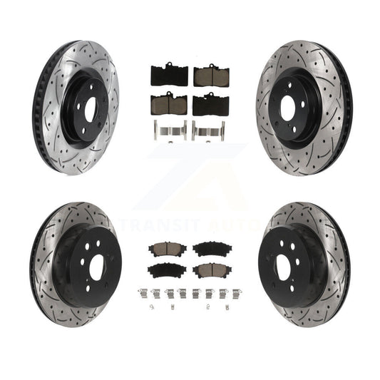 Brake Rotor & Ceramic Pad Front Rear Kit (6Pc) For Lexus IS300 IS350 GS350 RC350