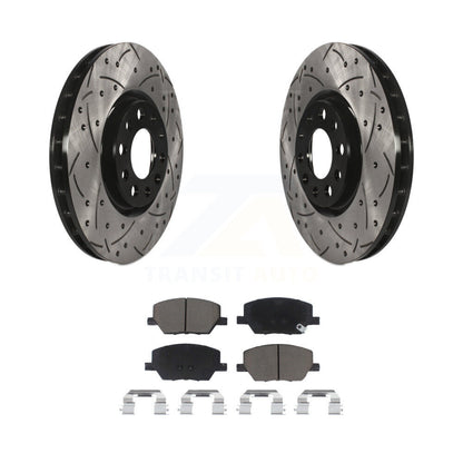 Drill Slot Brake Rotor Ceramic Pad Front Kit For Jeep Compass Renegade Fiat 500X