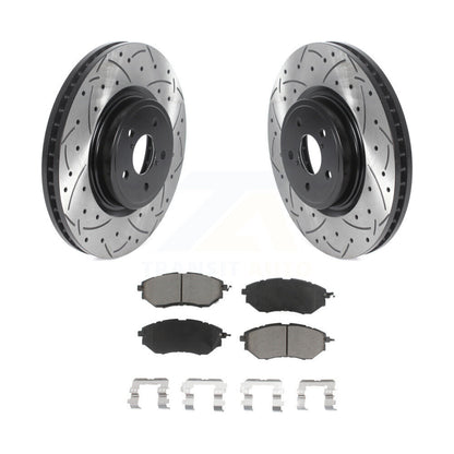 Drill Slot Brake Rotors Ceramic Pad Front Kit For Subaru Forester Outback Legacy