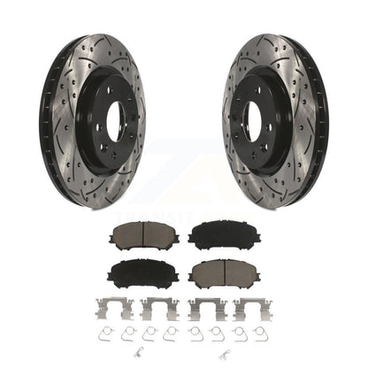 Drill Slot Disc Brake Rotor Ceramic Pad Front Kit For Nissan Rogue Sport Qashqai
