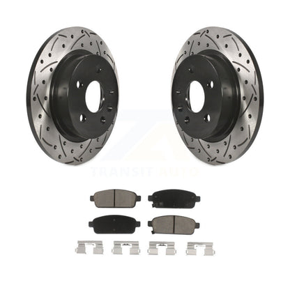 Drill Slot Brake Rotor Ceramic Pad Rear Kit For Chevrolet Cruze Trax Buick Sonic
