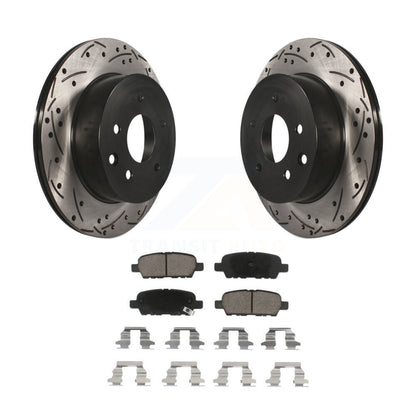 Drill Slot Brake Rotors Ceramic Pad Rear Kit For Nissan Rogue Sport Qashqai LEAF