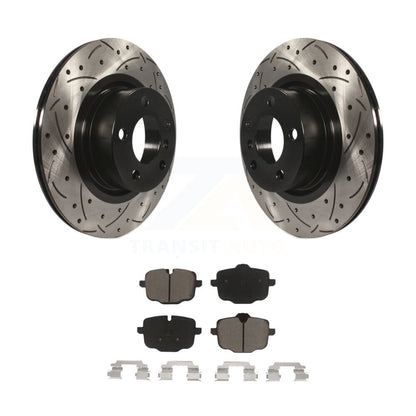 Coat Drill Slot Disc Brake Rotor Ceramic Pad Rear Kit For 2012 BMW X3 From 10 11