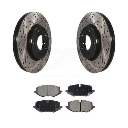 Drill Slot Brake Rotors Ceramic Pad Front Kit For Chevrolet Trailblazer Buick GX