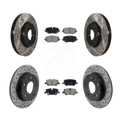 Drilled Slot Brake Rotor Ceramic Pad Front Rear Kit For Chevrolet Trailblazer GX