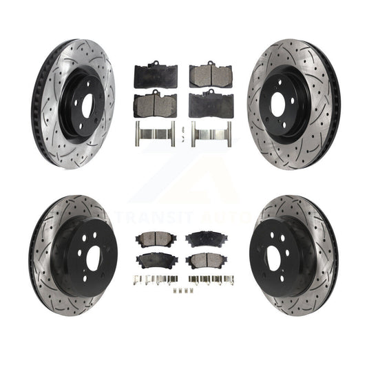 Brake Rotor & Semi-Metallic Pad Front Rear Kit (6Pc) For Lexus IS300 IS350 GS350