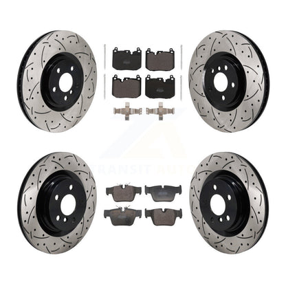 Disc Brake Rotor & Semi-Metallic Pad Front Rear Kit (6Pc) For BMW X2 Mini Cooper