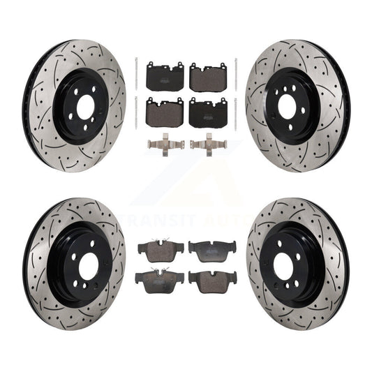 Disc Brake Rotor & Semi-Metallic Pad Front Rear Kit (6Pc) For BMW X2 Mini Cooper