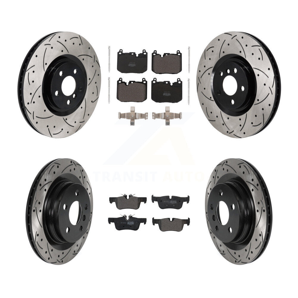 Brake Rotors & Semi-Metallic Pad Front Rear Kit (6Pc) For Mini Cooper Countryman