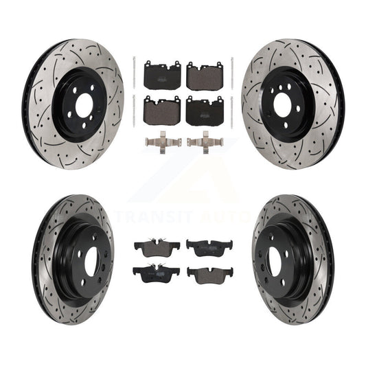 Brake Rotors & Semi-Metallic Pad Front Rear Kit (6Pc) For Mini Cooper Countryman