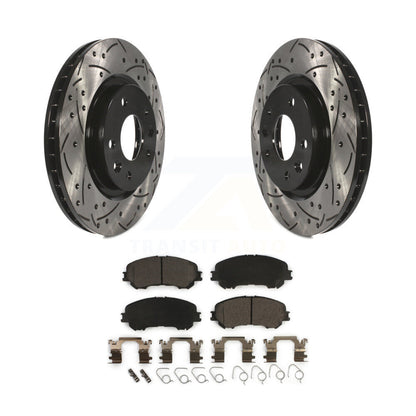 Drill Slot Disc Brake Rotor Ceramic Pad Front Kit For Nissan Rogue Sport Qashqai